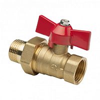 Кран шаровой со сгоном ВН 3/4' бабочка 11Б27п1 латунь | код 4779 | КНР