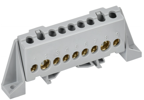 TEKFOR Шина L фаза в комб. изол. Стойка 8х12-9-Ср IEK | код TF-NN20-09-DP-K03 | IEK