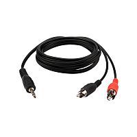 Шнур REXANT Стерео 3,5 мм - 2 RCA, 1.5 м (10 шт./уп.) | код 17-4202 | REXANT