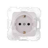 DEA Розетка 1-ая с/з с/у 16А мех. Бел KRANZ | код KR-78-0211 | KRANZ