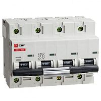 Автоматический выключатель ВА 47-100, 4P 32А (C) 10kA EKF | код. mcb47100-4-32C | EKF 