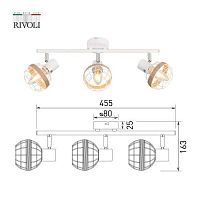 Светильник настенно-потолочный спот поворотный 3xE14 40Вт 7034-703 Anselma Rivoli | код Б0051976 | Rivoli