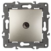 Розетка TV проходная, Эра Elegance, шампань, 14-3102-04 | код Б0034299 | ЭРА