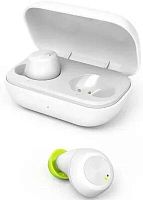 Гарнитура вкладыши Hama Spirit Chop белый/зеленый беспроводные bluetooth в ушной раковине (00184081) | код 1622805 | HAMA