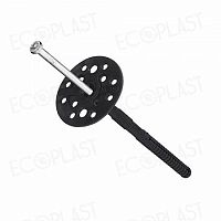 Дюбель для теплоизоляции с мет. гвоздём 10х160 (30 шт) - пакет ECOPLAST | код 154332 | Tech-KREP