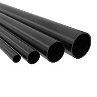 Труба ПВХ жёсткая гладкая д.25мм, лёгкая, 3м, цвет черный | код 63925B | DKC