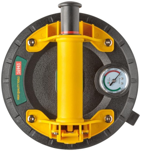 Стеклодомкрат Профи усиленный одинарный, пластиковый корпус, манометр, грузопоъемность 200 кг | код 16943 | FIT фото 4