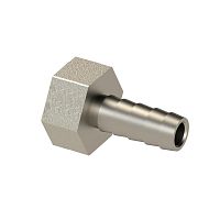 Штуцер для шланга латунь внутр. резьба 10х1/2дюйм еврослот никель | код 41124 | RTP