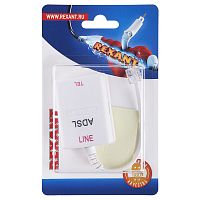 Rexant Розетка телефонная на стену, ADSL фильт, 6Р-4С (RJ-11) | код 06-0103-B | REXANT