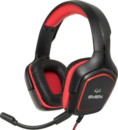 Наушники с микрофоном Sven AP-G333MV черный/красный 2.2м накладные оголовье (SV-019396) | код 1483237 | SVEN Наушники с микрофоном Sven AP-G333MV черный/красный 2.2м накладные оголовье (SV-019396) | код 1483237 | SVEN