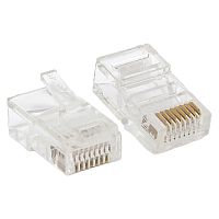 Коннектор RJ45 (8P8C) кат.5E неэкранир. TERACOM универс. (уп.10шт) | код TRC-PLUG-5EUTP-10 | EKF