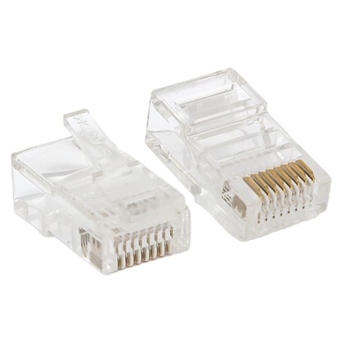 Коннектор RJ45 (8P8C) кат.5E неэкранир. TERACOM универс. (уп.10шт) | код TRC-PLUG-5EUTP-10 | EKF Коннектор RJ45 (8P8C) кат.5E неэкранир. TERACOM универс. (уп.10шт) | код TRC-PLUG-5EUTP-10 | EKF
