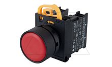 Кнопка плоская PB3E, красная, без фиксации, без подсветки, 1NC, 6A 230VAC/24VDC, 22mm, IP65 | код PB3E-FM0S01S00/R00 | АРТ
