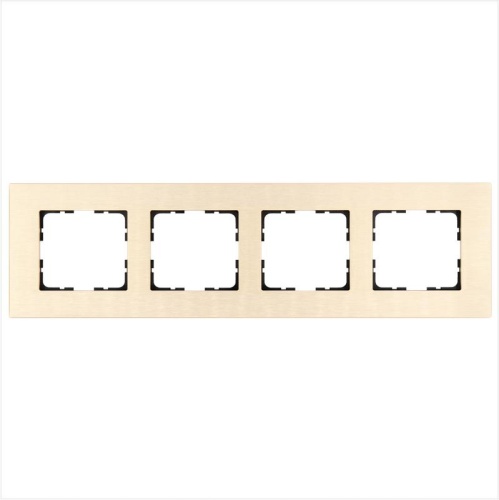 Рамка 4-постовая, алюминий Champagne Gold | код G1004AG | Jasmart