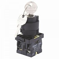 Переключатель NP2-EG21, 2 положения с фиксацией, 1НО IP40 (R)(CHINT) | код 574102 | CHINT
