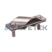 Зажим заземления стержень — полоса/пруток диагональный, оцинкованная сталь | код 62815 | ЕЗЕТЕК