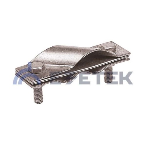 Зажим заземления стержень — полоса/пруток диагональный, оцинкованная сталь | код 62815 | ЕЗЕТЕК