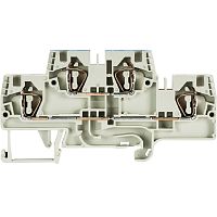 Этажная клемма, верхний уровень - синий, нижний уровень - серый, тип фиксации провода: пружинный, номинальное сечение: 4 мм кв., 32A, 500V, ширина: 6 мм, цвет: серый, тип монтажа: DIN 35 | код 56.704.7655.0 | Wieland