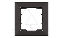 Daria - Рамка 1 пост, к механизмам серии 21, черный мат | код 2120-800-1184 | Mutlusan