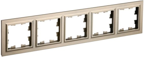 Рамка 5-м BRITE РУ-5-БрШ шампань | код BR-M52-K37 | IEK