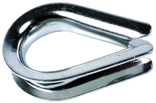 Коуш DIN6899 4мм оцинкованный | код DIN6899-4 | Крепдил