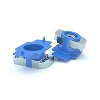 Гайка канальная с фиксатором М10 ZN КМ LO65523