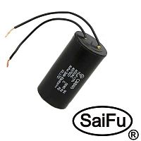 Пусковой конденсатор SAIFU CBB60, 15 мкФ, 450 В, с проводом | код 100267 | Saifu