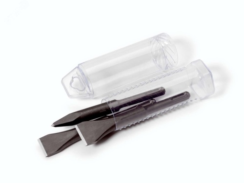 Набор PSC-зубил для электрических отбойных молотков, SDS-plus, 3 пр., зубила 140 мм: плоское 1 шт, пикообразное 1 шт, плоское широкое 1 шт | код RE-21200096 | RENNSTEIG