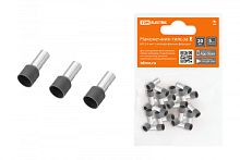 Наконечник-гильза Е6012 6мм2 с изолированным фланцем (20шт) TDM | код SQ0568-0043 | TDM