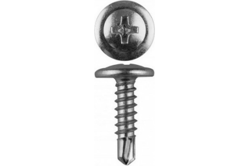 Саморез металл/металл 4.2х13 сверло цинк 1000 шт | код screw-mm-4.2x13s-1000 | ЭТМ-Крепеж