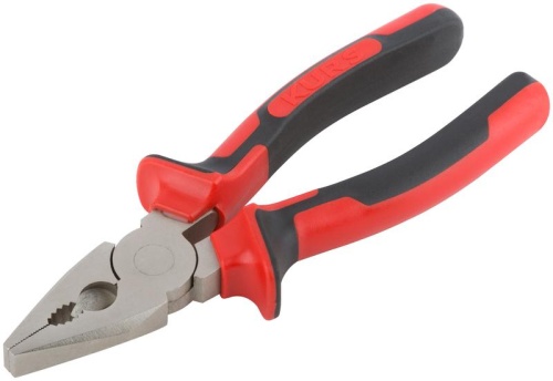 Плоскогубцы комбинированные ''Тренд'', двухцветные прорезиненные ручки, хром-никелевое покрытие 160 мм | код 47564 | FIT фото 2