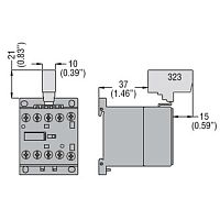 Перемычка OptiStart K-MX-323 на 2 полюса для мини-контакторов M | код 335878 | КЭАЗ
