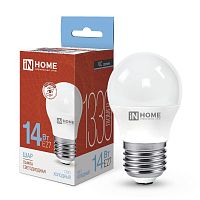 Лампа светодиодная LED-ШАР-VC 14Вт 230В E27 6500К 1330лм | код 4690612047836 | IN HOME