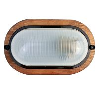 Светильник НБП 04-60-0021 УХЛ4 "Открытый" 230В 60Вт 1402D овал орех Camelion 14095