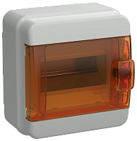 TEKFOR Корпус пласт. КМПн-6 IP65 оранж. прозр. дверь IEK | код TF5-KP72-N-06-65-K03-K09 | IEK