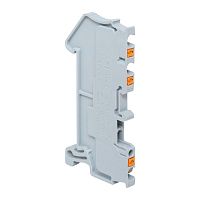 Клеммная колодка пружинная 1,5 Push-in 3 вывода серая | код PIT-1,5-3 | EKF