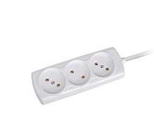 Удлинитель 3х5м 6А IP20 ПВС 2х0.75 Космос | код YKsm5m-3g(6A)S | КОСМОС