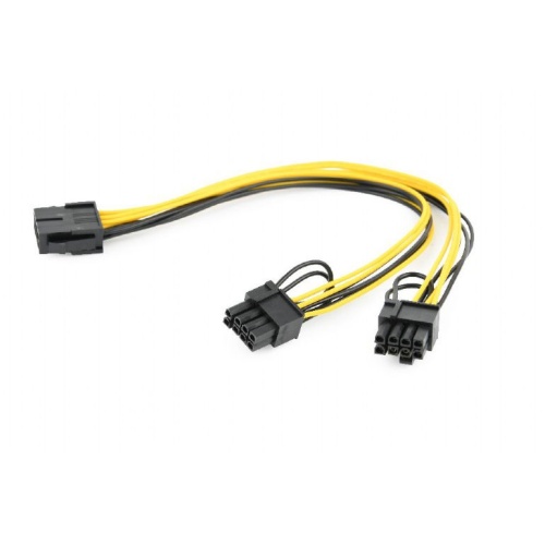 Кабель питания Cablexpert CC-PSU-85 PCI-Express 8-пин на 6+2 пин x 2 шт., 0.3 м | код CC-PSU-85 | Cablexpert