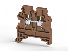 304 208, Клеммник на DIN-рейку 2,5мм.кв. (коричневый), AVK2,5 RD (RP) | код 0.0.0.3.04208RP | KLEMSAN