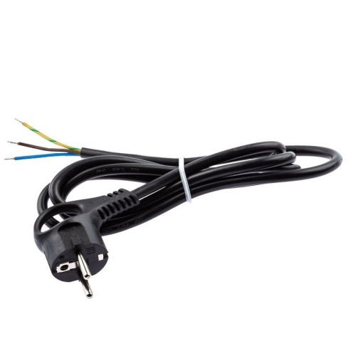 Шнур сетевой с вилкой 5м с заземл. ПВС 3х1.5 черн. U-3x1.5-5m-B | код. Б0048711 | Эра