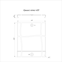 Крышка лотка 400х3000 (6 м/уп) | код PR16.0094 | Промрукав