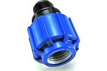 Муфта ПНД компрессионная НР 32 х 3/4' | код 53003234 | Политэк