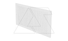 Плата монтажная перфорированная 118x270mm, для мультимедийных щитов Elektro-Plast | код 2000-27 | Elektro-plast Nasielsk