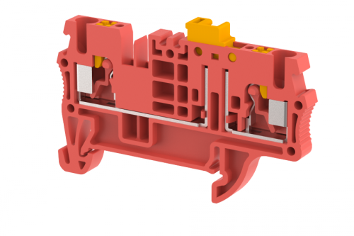 Клемма проходная PUSH-IN 2,5 мм2, с размыкателем, на 2 подключения, красная PQK2.5-RED | код 3102120002 | Elmex Клемма проходная PUSH-IN 2,5 мм2, с размыкателем, на 2 подключения, красная PQK2.5-RED | код 3102120002 | Elmex