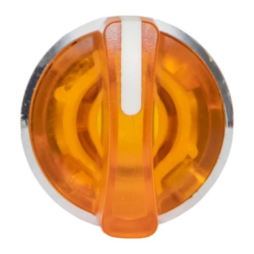 Исполнительный механизм переключателя ХB4 желтый на 3 положения возвратный без фиксации, с подсветкой с короткой ручкой PROxima | код XB4BD3L-Y | EKF фото 3