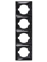 Рамка 4-х постовая вертикальная старинное серебро Лама TDM | код SQ1815-0685 | TDM