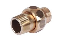Сгон с плоским уплотнением бронза пайка 22 х 3/4' НР, модель 4331g (143312234) | код RG008TBBO8H8DQ | Sanha