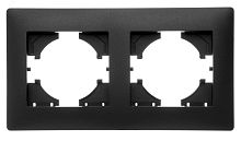 GUSI Bravo РАМКА 2-местная, цвет графит. | код С1020-010 | GUSI ELECTRIC