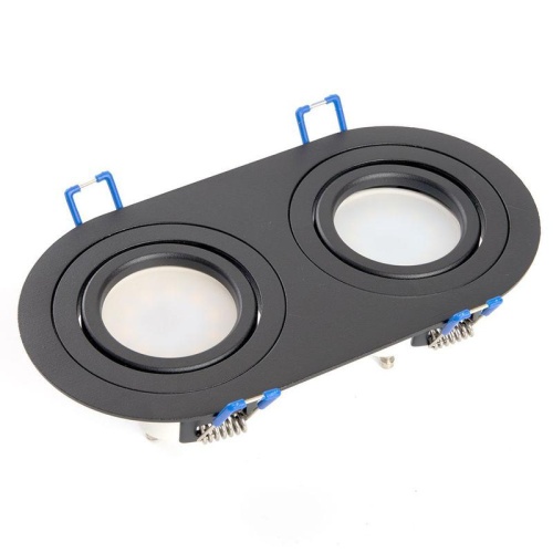 Светильник ИВО-2х50w G5.3 поворотный овальный черный | код 48459 | Feron Светильник ИВО-2х50w G5.3 поворотный овальный черный | код 48459 | Feron