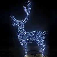 Декоративная 3D Олень стилизованный 220 см | код 501-559 | NEON-NIGHT